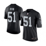 Youth Nike Oakland Raiders #51 Bruce Irvin Black Team Color NFL Jersey