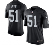 Youth Nike Oakland Raiders #51 Bruce Irvin Black Team Color NFL Jersey