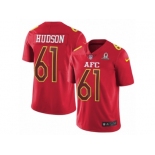 Youth Nike Oakland Raiders #61 Rodney Hudson Limited Red 2017 Pro Bowl NFL Jersey