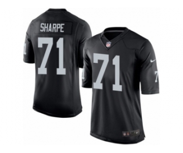 Youth Nike Oakland Raiders #71 David Sharpe Limited Black Team Color NFL Jersey