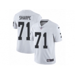 Youth Nike Oakland Raiders #71 David Sharpe Vapor Untouchable Limited White NFL Jersey