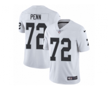 Youth Nike Oakland Raiders #72 Donald Penn Vapor Untouchable Limited White NFL Jersey