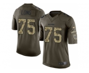 Youth Nike Oakland Raiders #75 Howie Long Green Salute to Service Jerseys