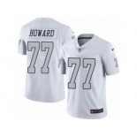 Youth Nike Oakland Raiders #77 Austin Howard Limited White Rush NFL Jersey