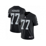 Youth Nike Oakland Raiders #77 Austin Howard Vapor Untouchable Limited Black Team Color NFL Jersey