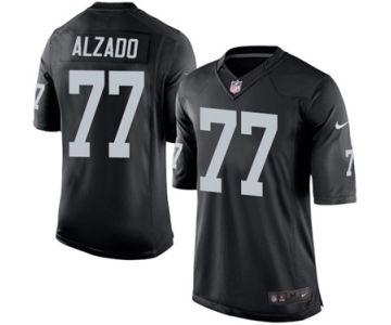 Youth Nike Oakland Raiders #77 Lyle Alzado Black Team Color NFL Jersey