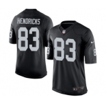 Youth Nike Oakland Raiders #83 Ted Hendricks Black Team Color NFL Jersey