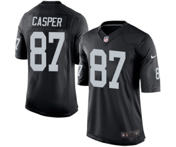 Youth Nike Oakland Raiders #87 Dave Casper Black Team Color NFL Jersey