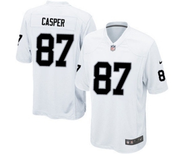 Youth Nike Oakland Raiders #87 Dave Casper White NFL Jersey