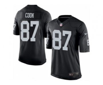 Youth Nike Oakland Raiders #87 Jared Cook Limited Black Team Color NFL Jersey