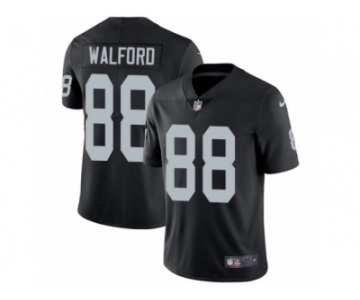 Youth Nike Oakland Raiders #88 Clive Walford Vapor Untouchable Limited Black Team Color NFL Jersey