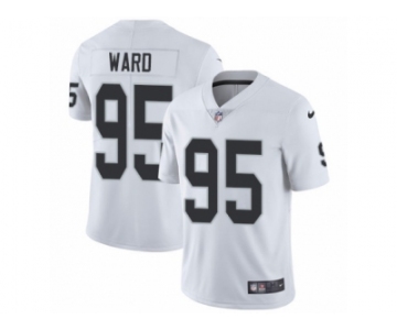 Youth Nike Oakland Raiders #95 Jihad Ward Vapor Untouchable Limited White NFL Jersey