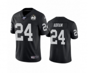 Youth Oakland Raiders #24 Johnathan Abram Black 60th Anniversary Vapor Untouchable Limited Player 100th Season Football Jersey