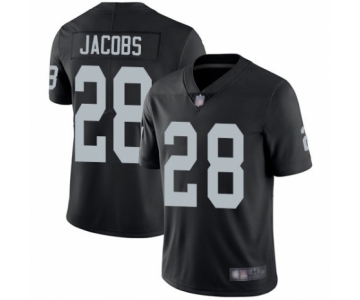 Youth Oakland Raiders #28 Josh Jacobs Black Team Color Vapor Untouchable Elite Player Football Jersey