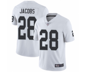 Youth Oakland Raiders #28 Josh Jacobs White Vapor Untouchable Limited Player Football Jersey