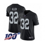 Youth Oakland Raiders #32 Marcus Allen Black Team Color Vapor Untouchable Limited Player 100th Season Football Jersey