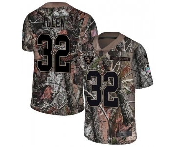 Youth Oakland Raiders #32 Marcus Allen Limited Camo Rush Realtree Football Jersey