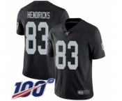 Youth Oakland Raiders #83 Ted Hendricks Black Team Color Vapor Untouchable Limited Player 100th Season Football Jersey