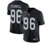 Youth Oakland Raiders #96 Clelin Ferrell Black Team Color Vapor Untouchable Limited Player Football Jersey