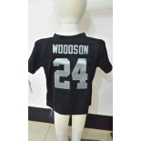 nike kids nfl jerseys oakland raiders #24 woodson black[nike][woodson]