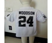 nike kids nfl jerseys oakland raiders #24 woodson white[nike][woodson]