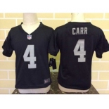 nike kids nfl jerseys oakland raiders #4 carr black[nike]