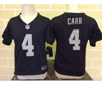 nike kids nfl jerseys oakland raiders #4 carr black[nike]