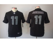 nike youth nfl jerseys oakland raiders #11 janikowski black[nike impact limited]