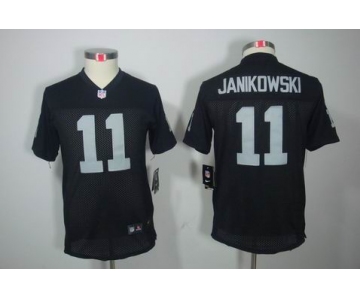 nike youth nfl jerseys oakland raiders #11 janikowski black[nike limited]