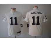 nike youth nfl jerseys oakland raiders #11 janikowski white[nike limited]