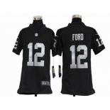 nike youth nfl jerseys oakland raiders #12 jacoby ford black[nike]