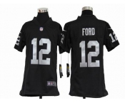 nike youth nfl jerseys oakland raiders #12 jacoby ford black[nike]