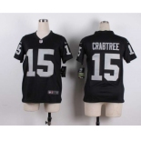 nike youth nfl jerseys oakland raiders #15 crabtree black[nike][crabtree]