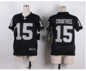 nike youth nfl jerseys oakland raiders #15 crabtree black[nike][crabtree]