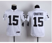 nike youth nfl jerseys oakland raiders #15 crabtree white[nike][crabtree]