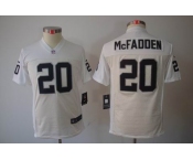 nike youth nfl jerseys oakland raiders #20 darren mcfadden white[nike limited]