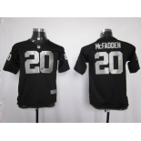 nike youth nfl jerseys oakland raiders #20 mcfadden black[nike]