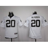 nike youth nfl jerseys oakland raiders #20 mcfadden white[nike]