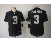 nike youth nfl jerseys oakland raiders #3 palmer black[nike limited]