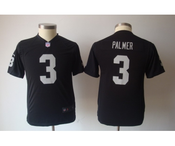 nike youth nfl jerseys oakland raiders #3 palmer black[nike]