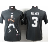 nike youth nfl jerseys oakland raiders #3 palmer black[portrait fashion]