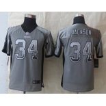 nike youth nfl jerseys oakland raiders #34 bo jackson grey[Elite drift fashion]