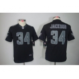 nike youth nfl jerseys oakland raiders #34 jackson black[nike impact limited]