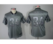 nike youth nfl jerseys oakland raiders #34 jackson grey[Elite shadow]