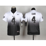 nike youth nfl jerseys oakland raiders #4 carr white-grey[nike drift fashion][second version]