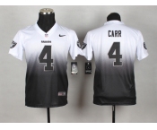 nike youth nfl jerseys oakland raiders #4 carr white-grey[nike drift fashion][second version]