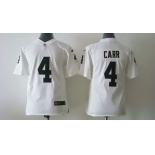 nike youth nfl jerseys oakland raiders #4 carr white[nike]