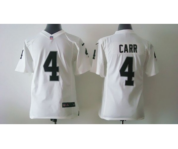 nike youth nfl jerseys oakland raiders #4 carr white[nike]