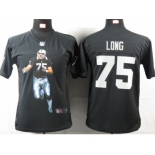 nike youth nfl jerseys oakland raiders #75 howie long black[portrait fashion]