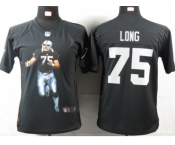 nike youth nfl jerseys oakland raiders #75 howie long black[portrait fashion]